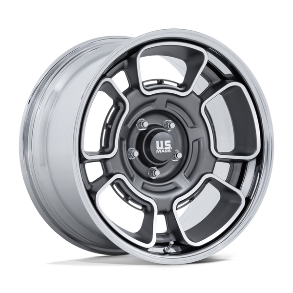 US Mag 1PC UC147 FLAGSTAFF — Anthracite W/ Machined Face & Chrome Lip 