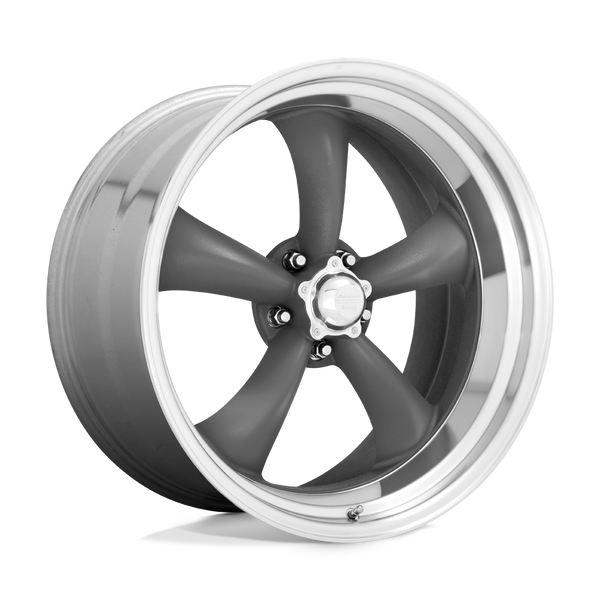 American Racing Vintage VN215 CLASSIC TORQ THRUST II — Mag Gray W/ Machined Lip Mag Gray W/ Machined Lip