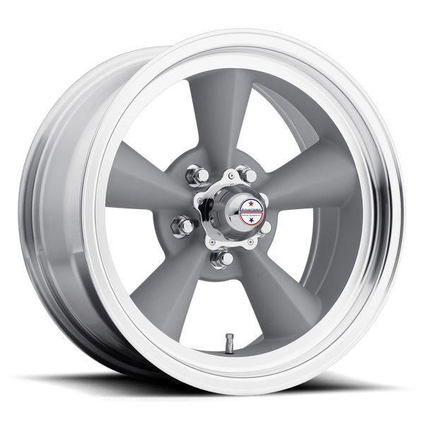 American Racing Vintage VN309 TT O — Vintage Silver W/ Machined Lip 