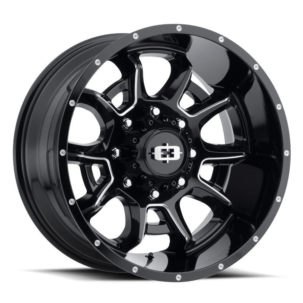 Vision Off-Road Bomb — Gloss Black Milled Spoke