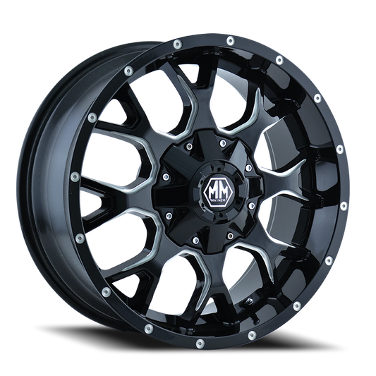Mayhem Warrior 8015 — Black/Milled Spokes