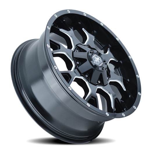 Mayhem Warrior 8015 — Black/Milled Spokes