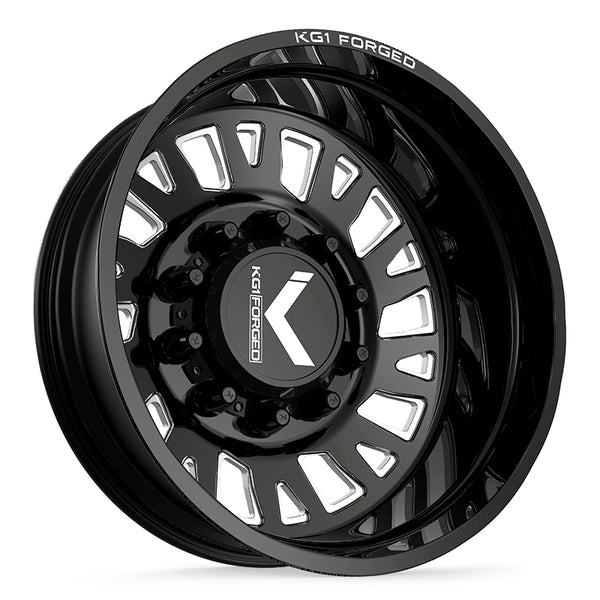KG1 Forged MASTER-D — Gloss Black Milled Rear 