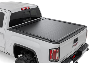 Rough Country Powered Retractable Bed Cover for Chevy/Gmc — installed at Road Runner Wheels & Tires · primary view