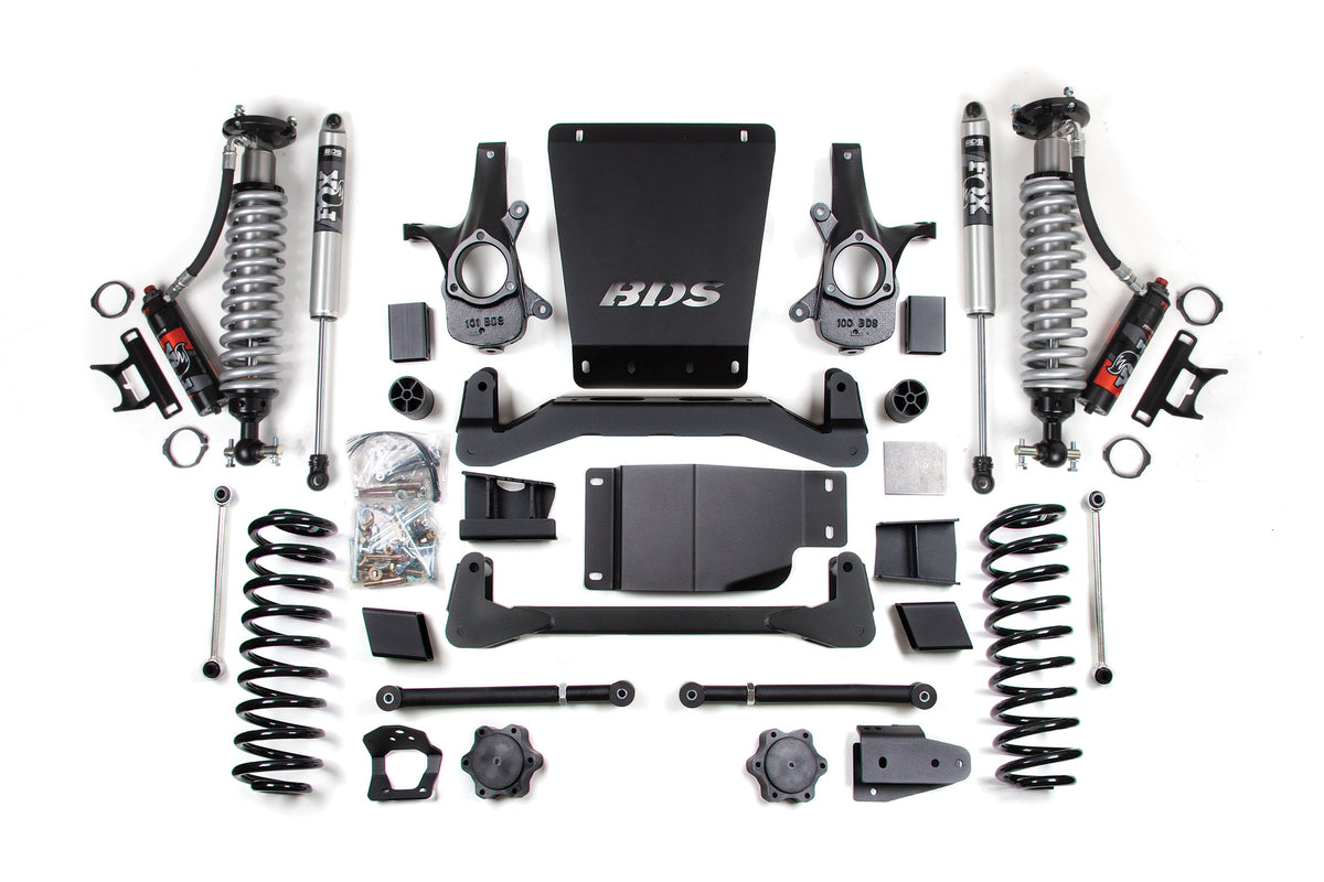 6 Inch Lift Kit | FOX 2.5 Performance Elite Coil-Over | Chevy/GMC Avalanche, Surburban, Tahoe, or Yukon 1500 (07-14) 4WD