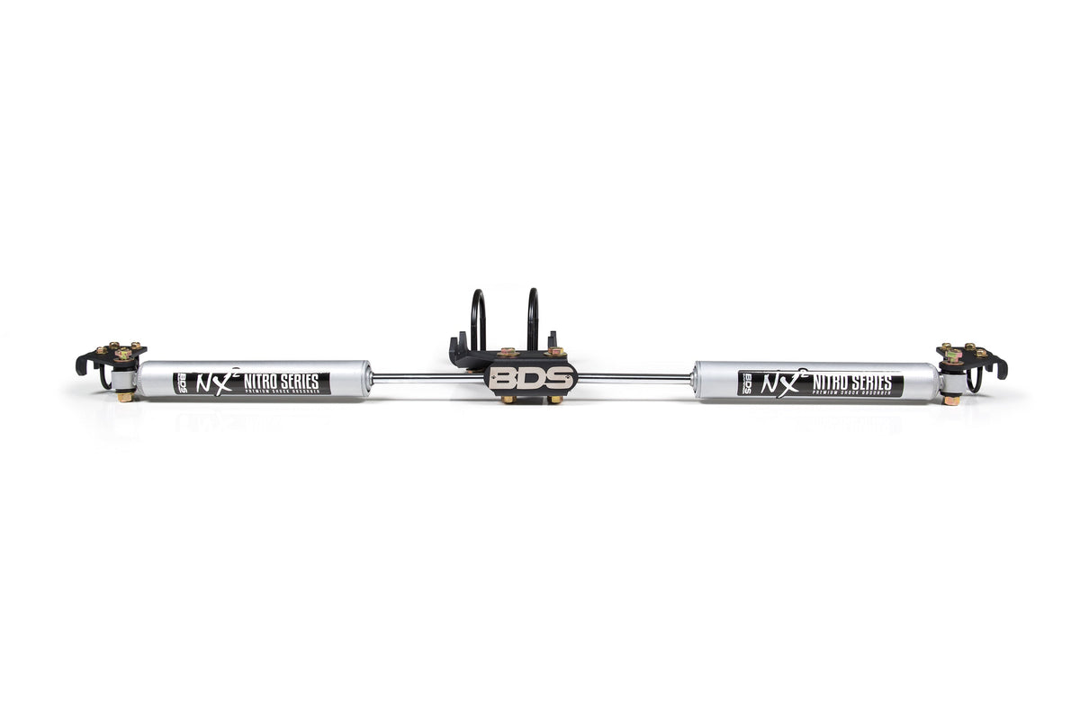 Dual Steering Stabilizer Kit w/ NX2 Shocks | Fits 2.5-9 Inch Lift | Ford F250/F350 Super Duty (05-26) 4WD