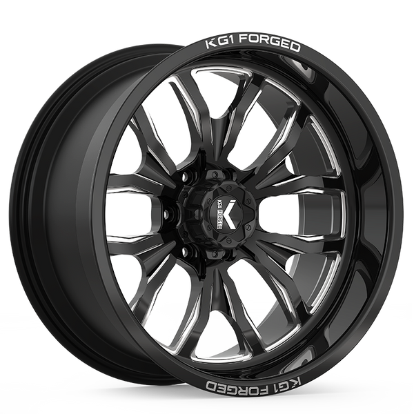 KG1 Forged PRIMACY - 6 LUG — Gloss Black Milled 