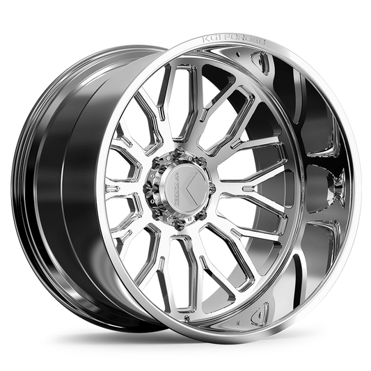 KG1 Forged JACKED — GLOSS BLACK MILLED Wheel