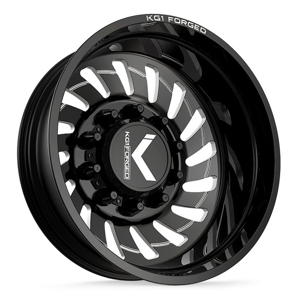 KG1 Forged RAZOR-D — Gloss Black Milled Rear 