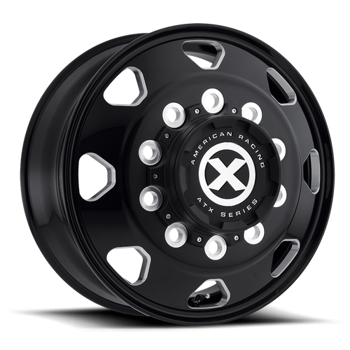 ATX AO401 OCTANE 22.5x8.25 BLACK 10x285.75 +144mm Wheel 