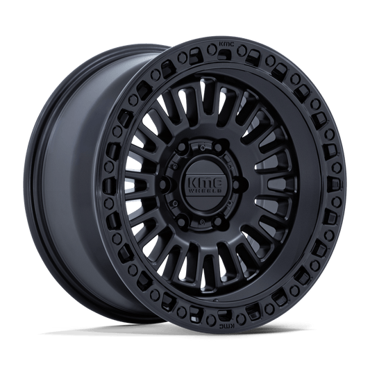 KMC KM554 AZTEC — Gloss Silver W/ Machined Face