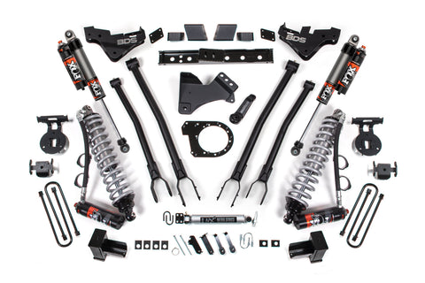 7 Inch Lift Kit w/ 4-Link | FOX 2.5 Performance Elite Coilover Conversion | Ford F350 Super Duty DRW (23-26) 4WD | Diesel