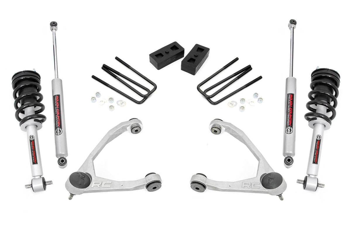 3.5 Inch Lift Kit | Cast Steel | N3 Strut | Chevy/gmc 1500 (07-13)
