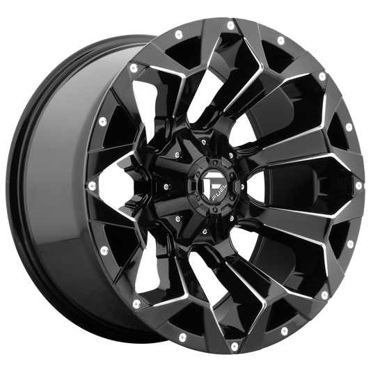 Fuel 1PC D576 ASSAULT — Gloss Black Milled