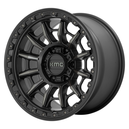 KMC KM547 CARNAGE — Satin Black W/ Gray Tint