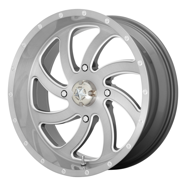 MSA Offroad Wheels M36 SWITCH UTV — Brushed Titanium 