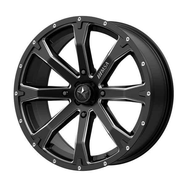 MSA Offroad Wheels M42 BOUNTY UTV — Satin Black Milled 