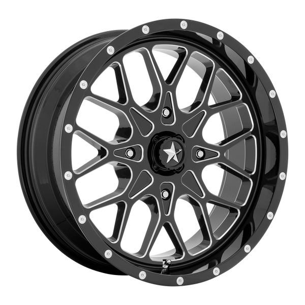 MSA Offroad Wheels M45 PORTAL UTV — Gloss Black Milled 