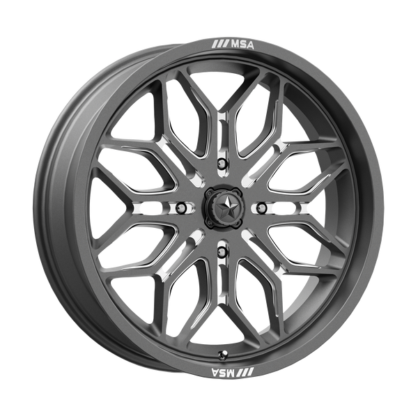 MSA Offroad Wheels M47 SNIPER UTV — Gunmetal Milled 