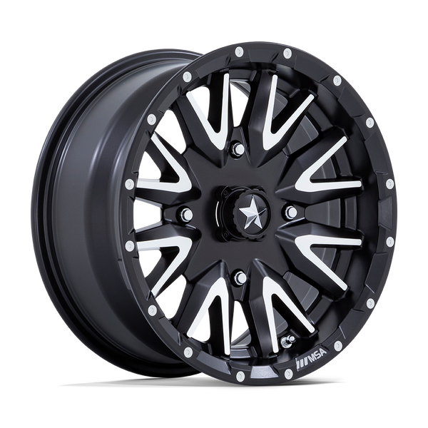 MSA Offroad Wheels M49 CREED UTV — Matte Black Machined 