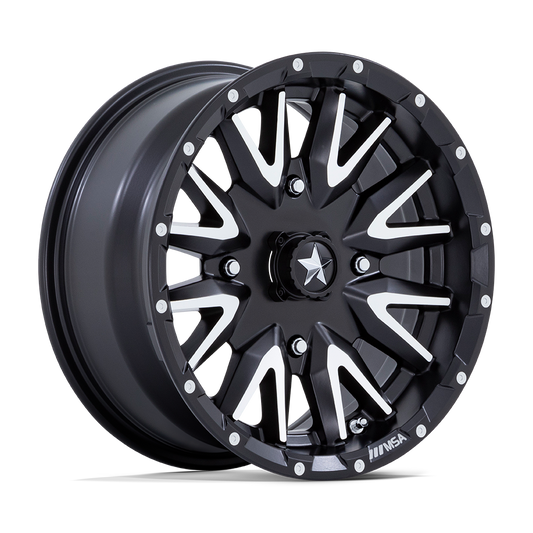 MSA Offroad Wheels M49 CREED UTV — Matte Black Machined