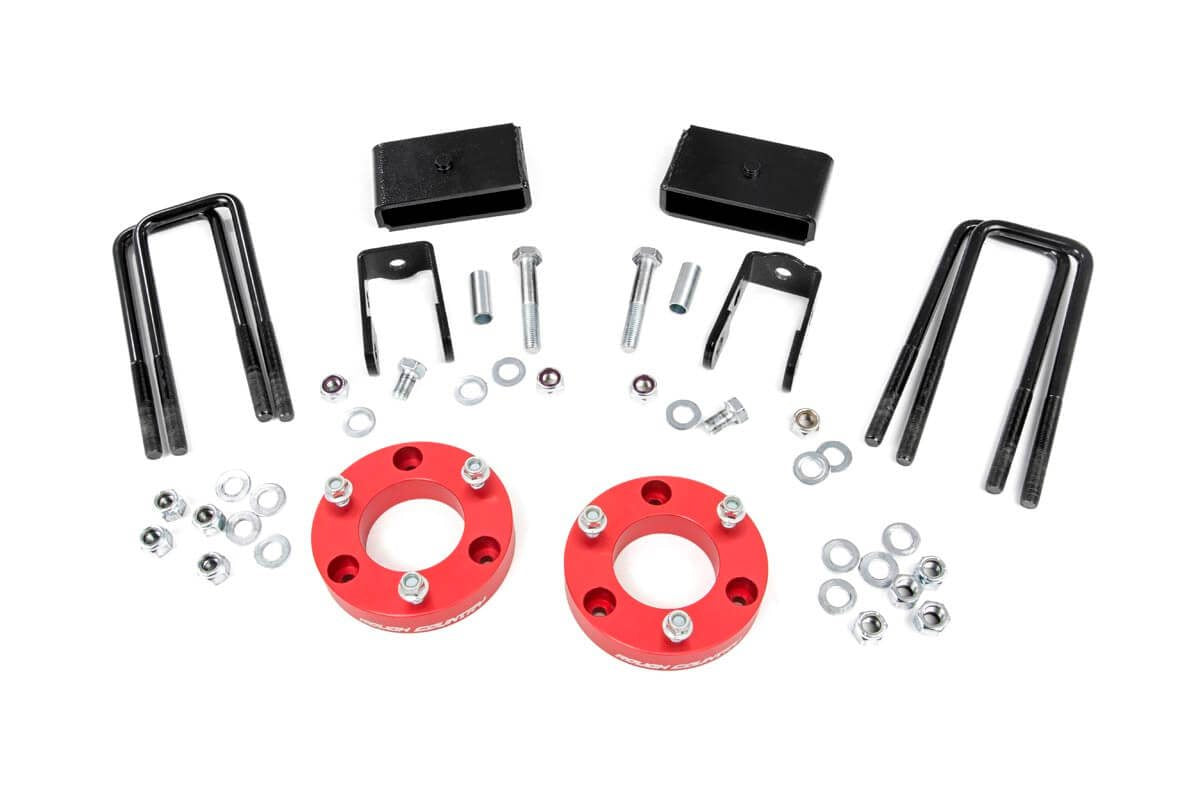 2 Inch Lift Kit | Red Spacers | Nissan Titan Xd 2wd/4wd (2016-2024)