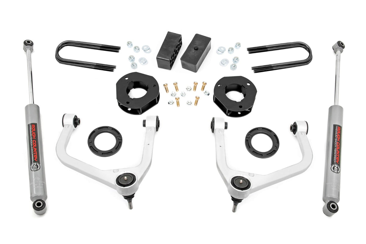 3.5 Inch Lift Kit | Mono Leaf Rear | Gmc Sierra 1500 2wd/4wd (2019-2024)