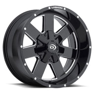 Vision Off-Road Arc — Gloss Black Milled Spoke