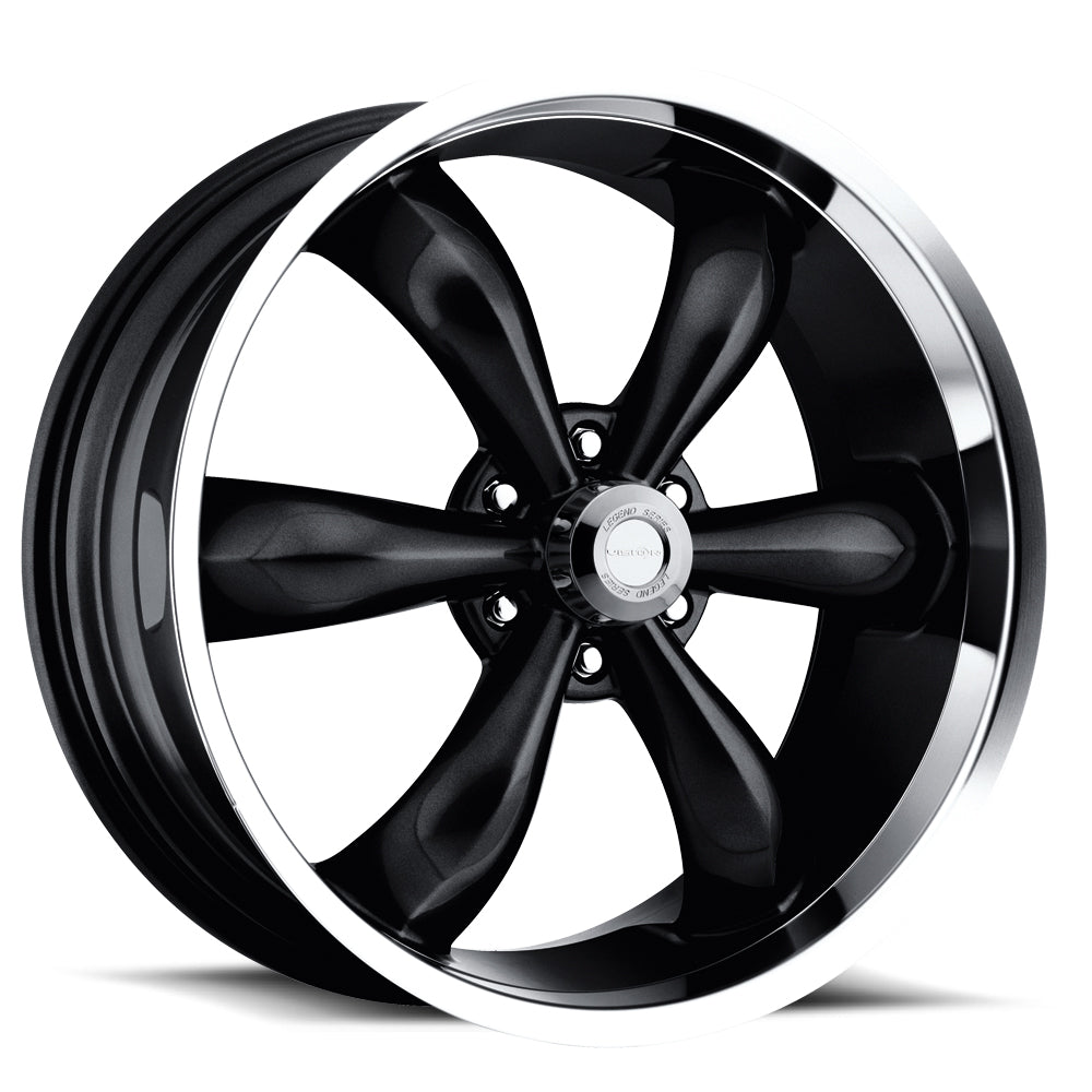 Vision American Muscle Legend 6 — Gloss Black Machined Lip