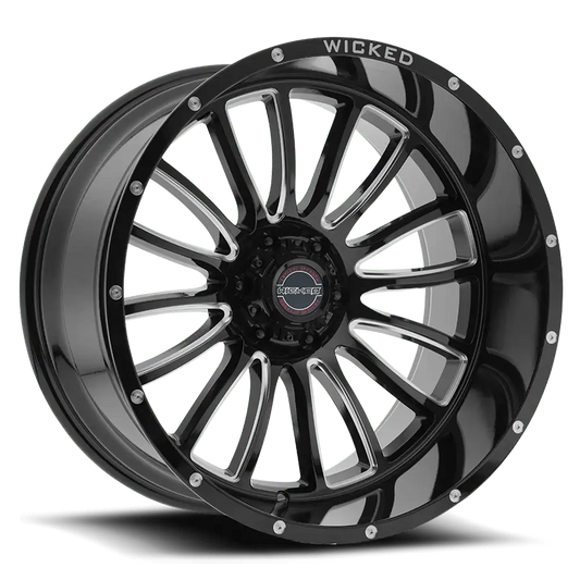 Wicked W908 — Gloss Black Milled