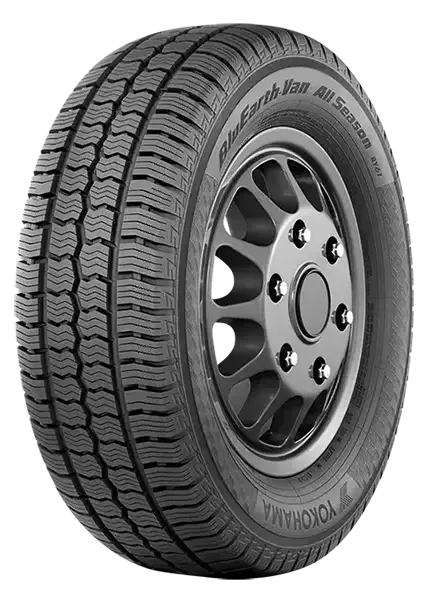 Yokohama BluEarth-Van All Season RY61 tire - official 3/4 view - 2205_YTC_CONS_BluEarth-Van-All-Season-RY61-Image_3QL-Web.webp